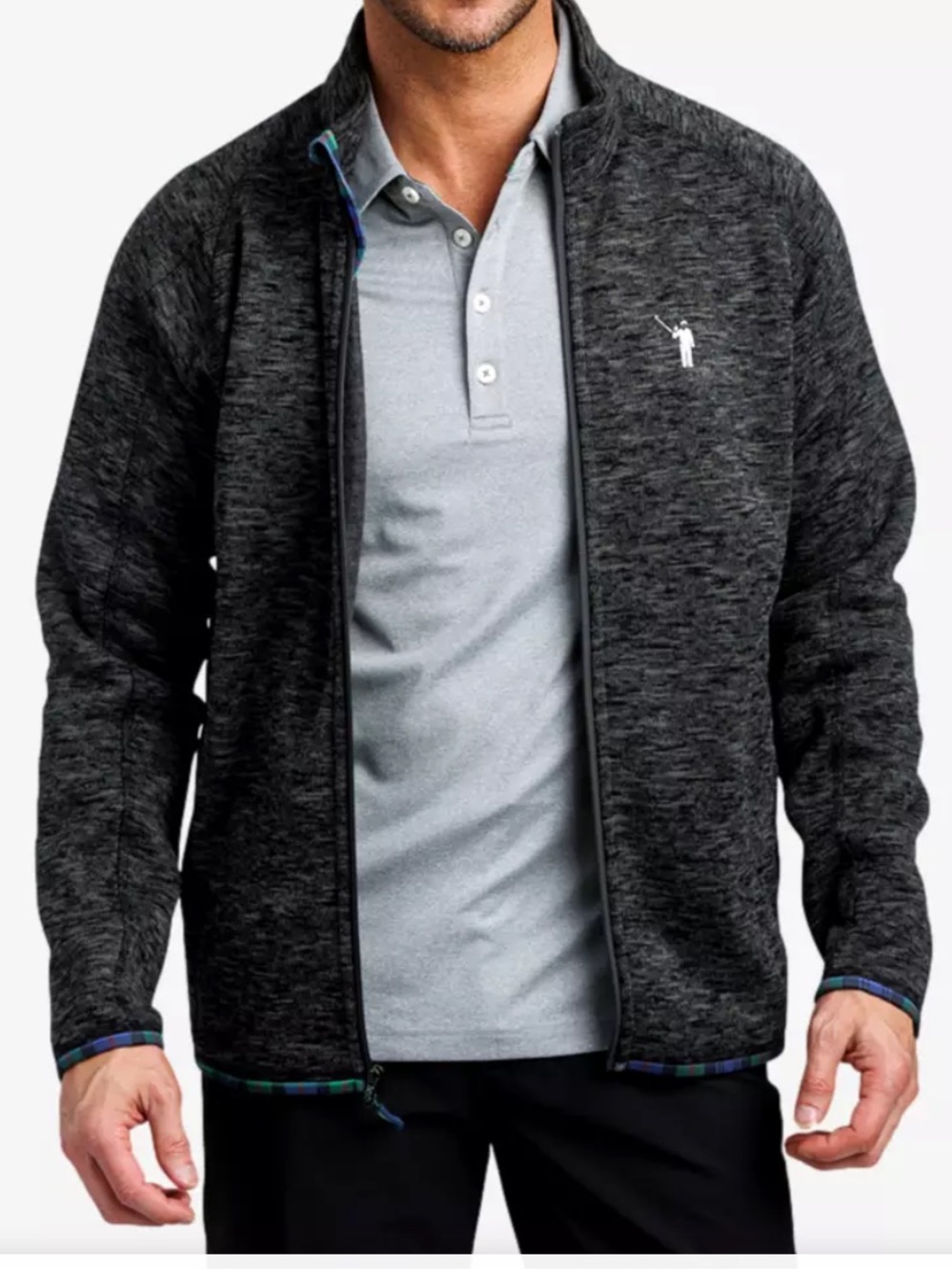 William Murray Flop Shot Fleece Full Zip Golf Jacket Size S Preppy Outdoors Cozy